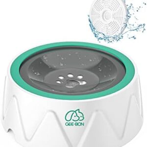 Geebon Water Bowl for Dogs with Improved Filter 1.5 L, Water Bowl Dog Without Drooling, Drinking Bowl Dog Anti-Slobber, Leak-Proof Dog Bowl Without Spill, Water Dispenser Cat Dogs On The Go