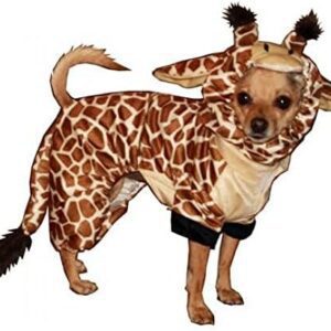 Hip Doggie HD 10GC BDXS Giraffe Costume – Big Dog Dog Costume Sweater – XS