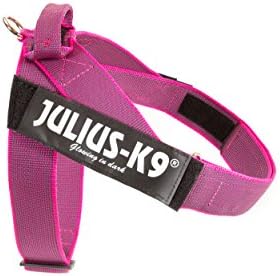 IDC Color & Gray Belt Harness for Dogs, Size 3, Pink-Gray