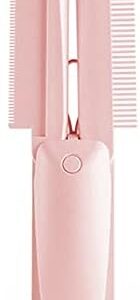 IKAAR Cat Brush Dog Brush Foldale All-in-One Pet Brush Cat and Dog Grooming Brush Comb Deshedding Tool with Pet Hair Remover Roller for Dogs Cats Pet Pink
