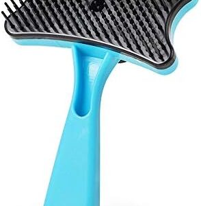 IKAAR Deshelding Tool & Grooming Brush, Dog Brush Cat Brush Shedding Hair Comb for Small Medium Large Dog/Cat Long and Short Hair Blue