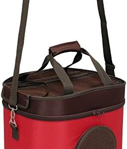 Iris Ohyama Dog and Cat Carrier, Attachable Sheet, Water Repellent, Red