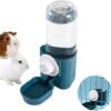 Keeoysie Automatic Pet Feeder, Hanging Pet Water Dispenser for Birds, Parrots, Bird Feeder, Bird Cage Feeder, Drinking Bottle, Pet Water Dispenser, Cats, Dogs, 500 ml, Blue, PBA Free