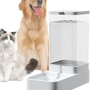 Keeoysie Pet Feeder, Automatic Food and Water Dispenser for Cats and Dogs, 3.8 L Large, Travel Feeder and Water Dispenser for Dogs, Cats, Pets, Animals - (Water Dispenser)