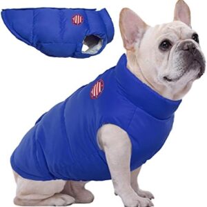 Kuoser Dog Coat Padded Vest, Windproof Dog Buffer Jacket for Small Medium Dog, Warm Puppies Cold Weather Clothing, Lightweight Pet Insulated Winter Jacket, XS - XL