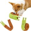 Ledeak Dog Puzzle Toys, Snail Interactive Dog Toys Soft Plush Teething Toys Chew Toys, Dog Snuffle Toys for Puppy Medium Dog Foraging Instinct Training Stress Release Game Reduce Boredom