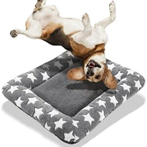 Mora Pets Dog Blanket Dog Mat Fluffy and Soft Dog Bed Washable for Small Medium Dogs Cat Blanket for Cats Dog Cushion Grey 89 x 58 cm