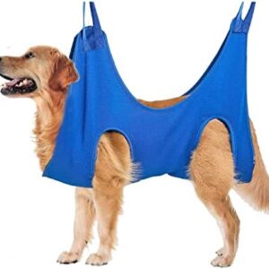 Namvo Pet Grooming Hammock, Dog Cat Hammock Helper Restraint Bag Hanging Harness for Nail Trimming Pet Grooming Table Shower & Bath Accessories-Size:S
