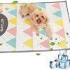 PETCUTE Cooling Mat for Dogs Pet Cooling Mat for Cats Animals Cooling Pad Cooling Mats Cool Dog Blanket Cold Gel Pad and Dogs Cooling Blanket Bed Dog Self-Cooling Blanket