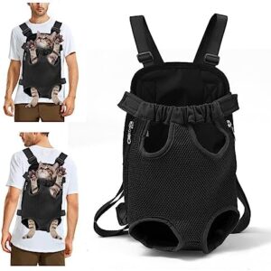 PETCUTE Dog Backpack Carrier Pet Carrier Dog Travel Carrier for small medium dogs legs out design