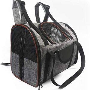 PETCUTE Pet Carrier Cat Carrier Foldable Travel Carriers for Small Dogs and Cats Pet Travel Backpack