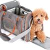 PETTOM Pet Carrier,Cat Carrier Airline Approved Dog Carrier with Luxury Fleece Bedding, Portable Soft Sided travel carrier for Small Medium Cats&Dogs.