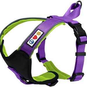 Pawtitas Padded Harness Puppy Harness Dog Harness Reflective Harness Behavioral Harness Training Harness Extra Small Harness Purple Harness