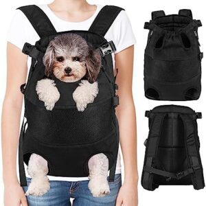 Pet Dog Cat Carrier Backpack Outdoor Travel Lightweight Dog Soft Mesh Breathable Carrying Bag for Puppy Chihuahua Cats (Large)