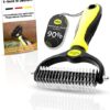 PetCay Premium Undercoat Brush Detangling Curry Comb for Dogs and Cats with Medium to Long Hair - Undercoat Brush Against Tangles and Undercoat