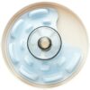 PetDreamHouse Spin Interactive Feeder Bowl for Dogs, UFO Blue Design, Level = Tricky/Advanced