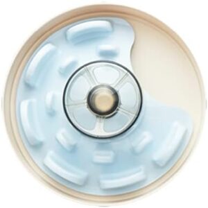 PetDreamHouse Spin Interactive Feeder Bowl for Dogs, UFO Blue Design, Level = Tricky/Advanced
