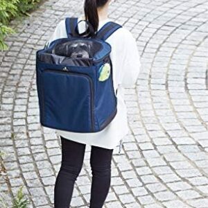 Petio Porta On The Go Traveling Pet Carrier Backpack, Navy Blue