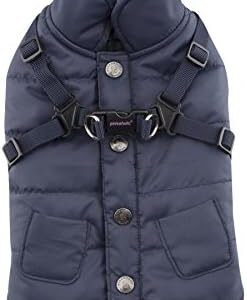 Pinkaholic New York Ameila Winter Fleece Vest, Medium, Navy