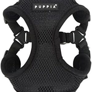Puppia Soft Dog C Harness, Black, Large