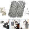 Syijupo 2 Pieces Cat Self Groomer, Wall Mounted Massage Itching Tool Cat Scratcher Comb Massage Toy with Catnip for Cats with Long and Short Hair
