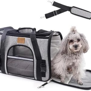 Transport Box Cat Transport Boxes, Foldable Cat Bag, Transport Bag, Dog Carry Bag, Transport Bag with Adjustable Shoulder Strap, Breathable Mesh, Cat Box for Cats, Small Dogs, Puppies