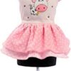 Trilly Tutti Brilli Piquet Dress with Polka Dots and Swarovski Stones, Pink - 1 Product