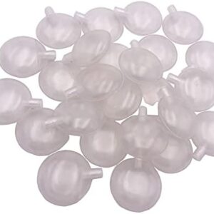 Upstore 25PCS Clear Plastic Toys Squeakers Doll Inner Accsssories Repair Fix Dog Pet Baby Toy Noise Sound Voice Maker Insert Replacement(40MM)