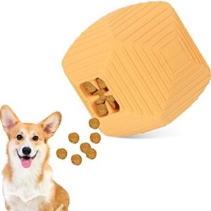 Valicaer Interactive Toy for Dogs Durable Robust Chew Toy for Dogs Natural Rubber Puppy Toy Ball Slow Feeder for Small to Medium Dogs Snack Dispenser for Pets