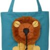 Cat Carrier Bag,Cartoon Lion Pet Canvas Carrier Bag Portable Small Dog Cat Out Bag Foldable Shoulder Bag Multicolor One Size (Blue)
