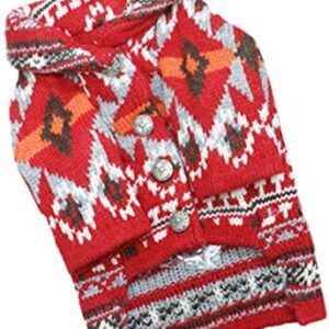 D-O G Native Couch Sweater Red Pet Medium