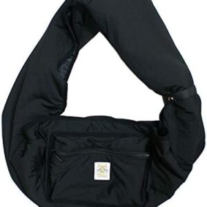 D-O G Sling Bag with Pockets Black for Pets