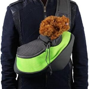 Ducomi® Pet Dog Cat Shoulder Bag Small Green