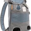 ETOPARS Backpacks for Dogs, Pet Bag Out Dog Backpacks, Pet Carrier Bag, Carry Bag for Dogs, Pet Dog Backpack Walking/Hiking/Bicycle and Motorcycle, Support up to 8 kg (Grey Blue)