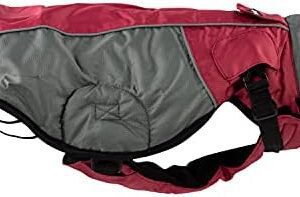 JEGGO High Heat Cold Resistant Winter Dog Coat with Soft Fleece Lining, Waterproof and Windproof, Optimal Fit, with Zip Opening on Both Sides