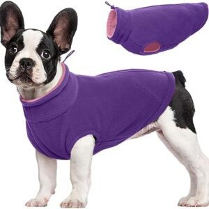 Kuoser Warm Dog Coat, Colourful Dog Jacket, Reversible Dog Coat for Small Dogs, Winter Coat, Dog Jacket for Small Dogs, Dog Jumper, Medium Dogs, Pink XL