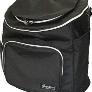 Pet Pro HappyDays Pet Backpack Carrier, Black