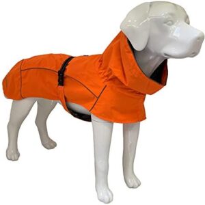 Croci Hiking Coat for Dogs, Waterproof for Dogs, Makalu, Thermoregulating Lining, Orange Size 55 cm - 381 g