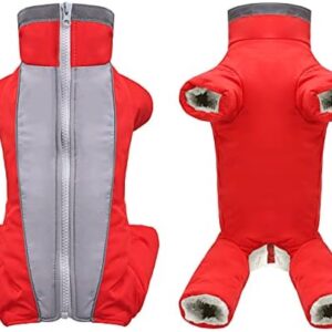 Dog Jacket Dog Coat Waterproof Fleece Lined Warm Winter Jacket Dog Clothing for Winter Autumn