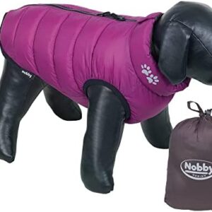 NOBBY Light Dog Coat 48 cm Purple/Brown
