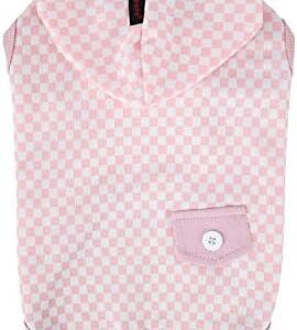 Puppia Baby Dream Sleeveless Hoodie, Large, Indian Pink