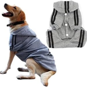 Dog Hoodies 4 Legs Jumpsuit Dog Clothes Pullover Warm Sweatshirt Cotton Jacket Tracksuit for Small Dog Medium Dog Large Dog Cat