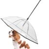 Namsan Dog Umbrella with Lead Dog Rain Jacket for Outdoor Walking in Snow or Rain