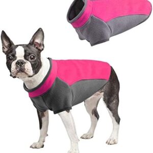 ABRRLO Fleece Dog Jumper Dog Fleece Vest with Zip Warm Pet Clothes Puppy Jacket Vest Cat Sweater Coat for Small Medium Dogs