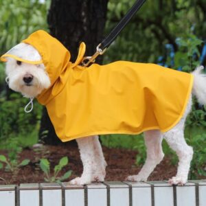 Dog Raincoat, Waterproof Dog Coat, Medium and Large Dogs, Dog Poncho for Dry, Safe Walks, Dog Playground and Holidays with Dog, M
