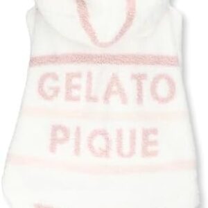 Gelato Pique Cat & Dog PAGG234612 Baby Moko Pastel Border Hoodie