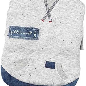 Pet Queen weat-Shirt Knit Quilted Sweatshirt 837412 Grey Medium