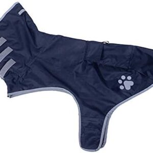 Petface Showerproof Fold Away Dog Rain Jacket, 50cm