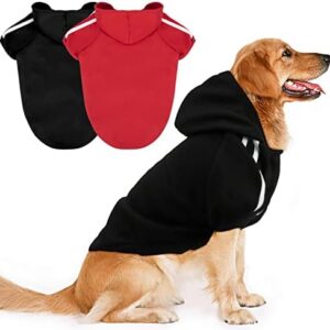 RANYPET Pack of 2 Hoodies for Large Dogs Warm Hoodies Coat Clothes Pet Sweater for Medium and Large Dogs 7XL